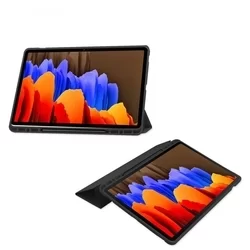 Tablettok Samsung Galaxy Tab S7 FE (SM-T730, SM-T733, SM-T736B) - fekete smart case tablet tok ceruza tartóval-3