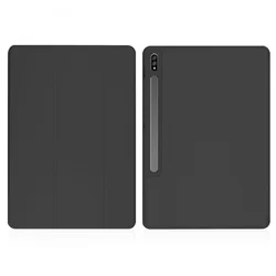Tablettok Samsung Galaxy Tab S7 FE (SM-T730, SM-T733, SM-T736B) - fekete smart case tablet tok ceruza tartóval-6