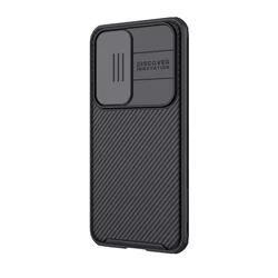 Telefontok Honor 50 - Nillkin csúsztatható kameravédős fekete hátlap tok-1