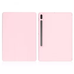 Tablettok Samsung Galaxy Tab S7 FE (SM-T730, SM-T733, SM-T736B) - pink smart case tablet tok ceruza tartóval-1