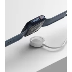 Ringke Slim műanyag védő keret Apple Watch 7 / 8 (45mm) okosórához kék+átlátszó-1