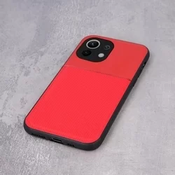 Telefontok Xiaomi 11 Lite 5G NE / Mi 11 Lite - Elegance piros műanyag hátlap tok szilikon kerettel-3
