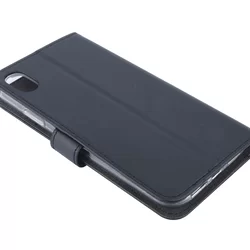 Telefontok iPhone XR - fekete ráhajtófüles könyvtok -1