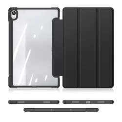 Tablettok Lenovo Tab P11 /P11+ PLUS (11,0 coll, TB-J606/J606/J607Z) - DUX DUCIS TOBY fekete ütésálló ceruzatartós tok-2