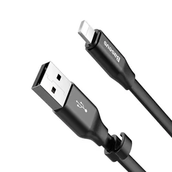 Baseus CALMBJ-B01 - USB / Lightning fekete kábel 2A, 23 cm-2