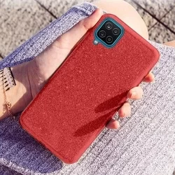 Telefontok Samsung Galaxy A12 Nacho - Piros Shiny tok-3