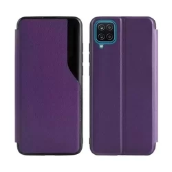 Telefontok Samsung Galaxy A12 Nacho - Smart View lila könyvtok-3