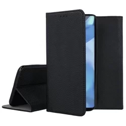 Telefontok OnePlus 9 Pro - fekete mágneses szilikon keretes könyvtok-3
