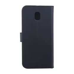 Telefontok Samsung Galaxy J3 (2018) - fekete ráhajtófüles mágneses könyvtok-1