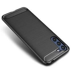 Telefontok Samsung Galaxy S21 FE - Forcell CARBON fekete szilikon tok-1
