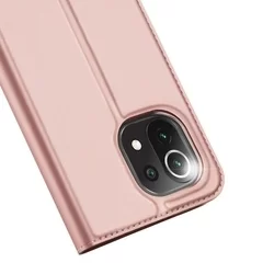 Telefontok Xiaomi 11 Lite 5G NE / Mi 11 Lite - Dux Ducis rose gold flipcover tok-4
