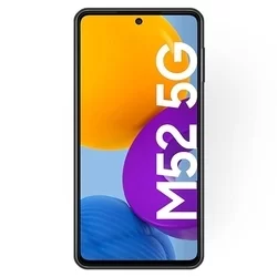 Telefontok Samsung Galaxy M52 5G - fekete szilikon tok-1