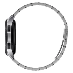 Samsung Galaxy Watch 3 (45 mm) okosóra fémszíj - Spigen Modern Fit ezüst fémszíj (22 mm szíj szélesség)-1