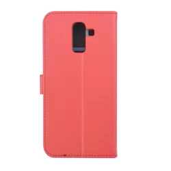 Telefontok Samsung Galaxy J8 - kihajtható tok - Piros -1