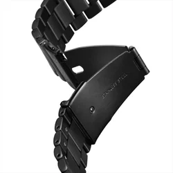 Samsung Galaxy Watch 3 (45 mm) okosóra fémszíj - Spigen Modern Fit fekete fémszíj (22 mm szíj szélesség)-3