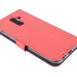 Telefontok Samsung Galaxy J8 - kihajtható tok - Piros -3