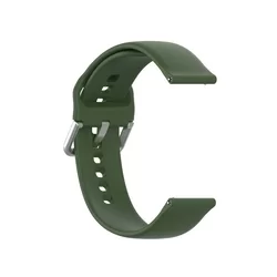 Huawei Watch GT / GT2 / GT2 Pro (46 mm) okosóra szíj - katonai zöld szilikon szíj-1