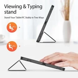 Tablettok Samsung Galaxy Tab S7 FE (SM-T730, SM-T733, SM-T736B) - DUX DUCIS DOMO fekete smart case, ceruza tartóval-1