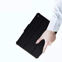 Tablettok XIAOMI PAD 5 / 5 PRO BLACK - Nillkin Bumper - fekete, ütésálló ceruzatartós könyv tok, elcsúsztathatós kameravédővel-6