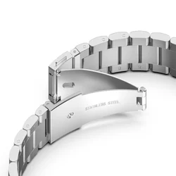 Samsung Galaxy Watch 4 (40 / 42 / 44 / 46 mm) okosóra fémszíj - ezüst fémszíj-2
