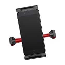 Tablettartó: BASEUS SUHZ-01 - fejtámlára rögzíthető, 360 fokban elforgatható fekete/piros tablet tartó-2