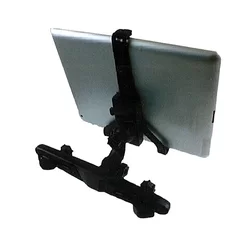 Tablettartó: Rebeltec M60 - 2in1 fejtámlára/szélvédőre rögzíthető 360 fokban elforgatható fekete tablet tartó-2
