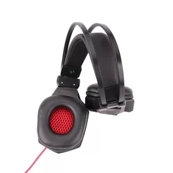Headset: Maxlife MXGH-200 - fekete/piros fejhallgató mikrofonnal (vezetékes:Jack)-4