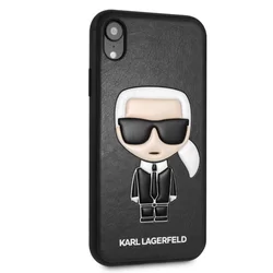 Telefontok iPhone XR  - Karl Lagerfeld Ikonik TPU Tok Fekete-3