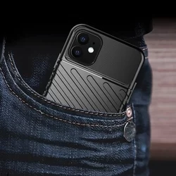 Telefontok iPhone 11 - Thunder fekete ütésálló szilikon hátlaptok-4