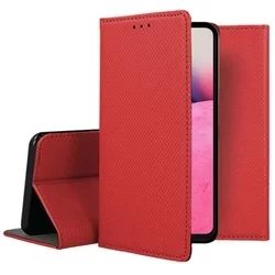 Telefontok Samsung Galaxy A33 5G - piros mágneses szilikon keretes könyvtok-3