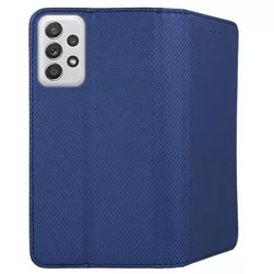 Telefontok Samsung Galaxy A33 5G - kék mágneses szilikon keretes könyvtok-2