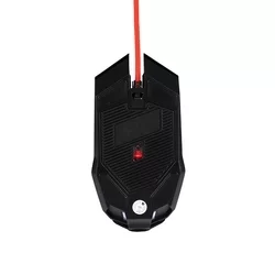Egér - MaxLife MXGM-200 - piros szövet vezetékes, optikai fekete Gamer egér, háttérvilágítással-3
