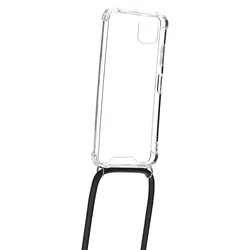 Telefontok Samsung Galaxy A22 5G - Nyakba akasztós átlátszó, műanyag ütésálló tok-1