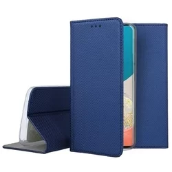 Telefontok Samsung Galaxy A53 5G - kék mágneses szilikon keretes könyvtok-3
