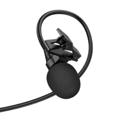 HOCO L14 - Type-C (USB-C) fekete csíptethető mikrofon - 2m-5