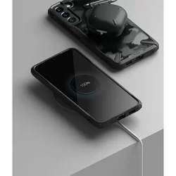 Telefontok Samsung Galaxy S22 - Ringke Fusion X Design terepmintás ütésálló tok-3