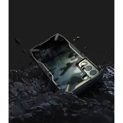 Telefontok Samsung Galaxy S22 - Ringke Fusion X Design terepmintás ütésálló tok-4
