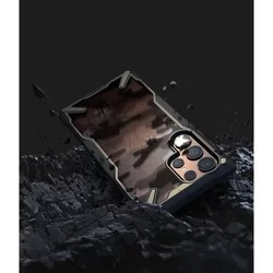 Telefontok Samsung Galaxy S22 Ultra - Ringke Fusion X Design terepmintás ütésálló tok-5