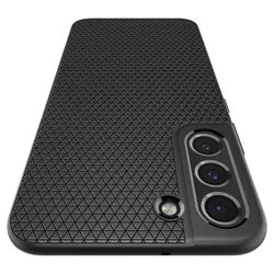 Telefontok Samsung Galaxy S22 - SPIGEN Liquid Air matt fekete hátlap tok-6