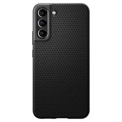 Telefontok Samsung Galaxy S22 - SPIGEN Liquid Air matt fekete hátlap tok-1