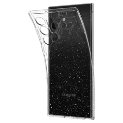Telefontok Samsung Galaxy S22 Ultra - Spigen Liquid Crystal Glitter átlátszó hátlap tok-2