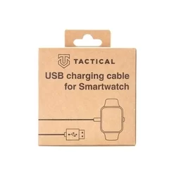 Samsung Galaxy Watch Active 2 / Watch 3 / Watch 4 / Watch 5 / Watch 6 / Watch 6 Classic okosóra töltő - TACTICAL fekete, USB kábel-1