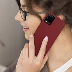 Telefontok Realme 8 / 8 Pro - burgundy szilikon tok-2