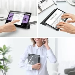 Tablettok Samsung Galaxy Tab A8 10.5 X200 / X205 - DUX DUCIS TOBY fekete ütésálló tok-5