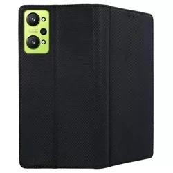 Telefontok Realme GT Neo 2 5G - fekete mágneses szilikon keretes könyvtok-2