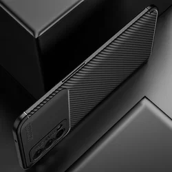 Telefontok Realme GT Master 5G - TpuCarbon fekete szilikon hátlap tok-4