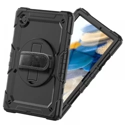 Tablettok Samsung Galaxy Tab A8 10.5 X200 / X205 - SOLID360 ütésálló, kitámasztható, fekete tablet tok-2