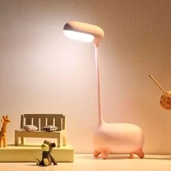REMAX Deer - LED-es asztali lámpa, USB kábellel, pink-1