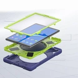 Tablettok Lenovo Tab M10 Plus 10,3 (TB-X606F) - Tech-Protect X-Armor ütésálló, kitámasztható kék/zöld tablet tok-6