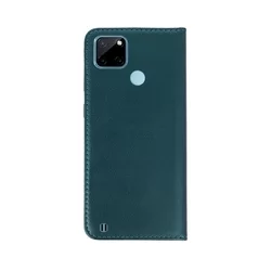 Telefontok Realme C25Y - Smart Magnetic zöld szilikon keretes mágneses könyvtok-2